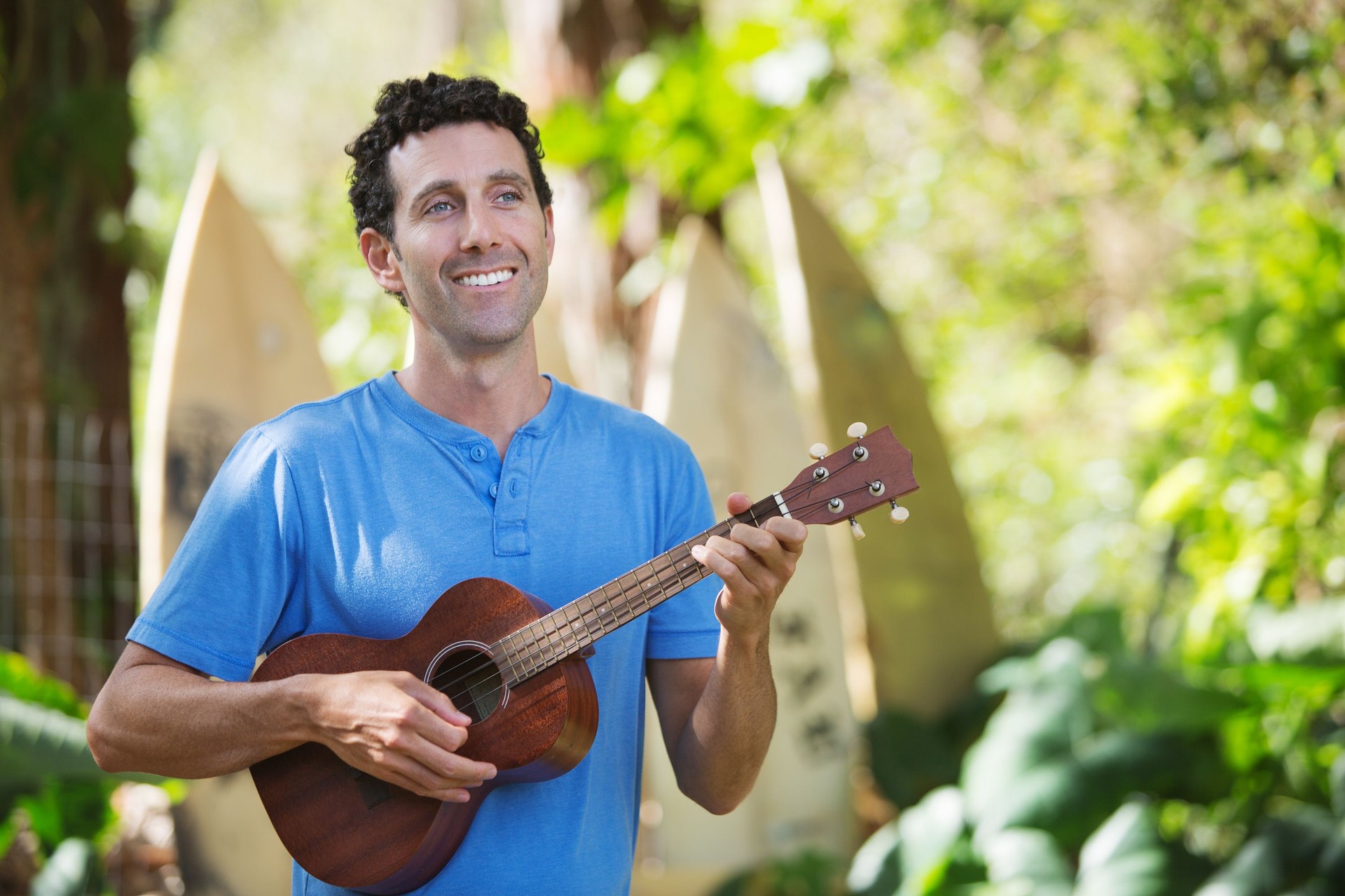 Handsome Ukelele Performer